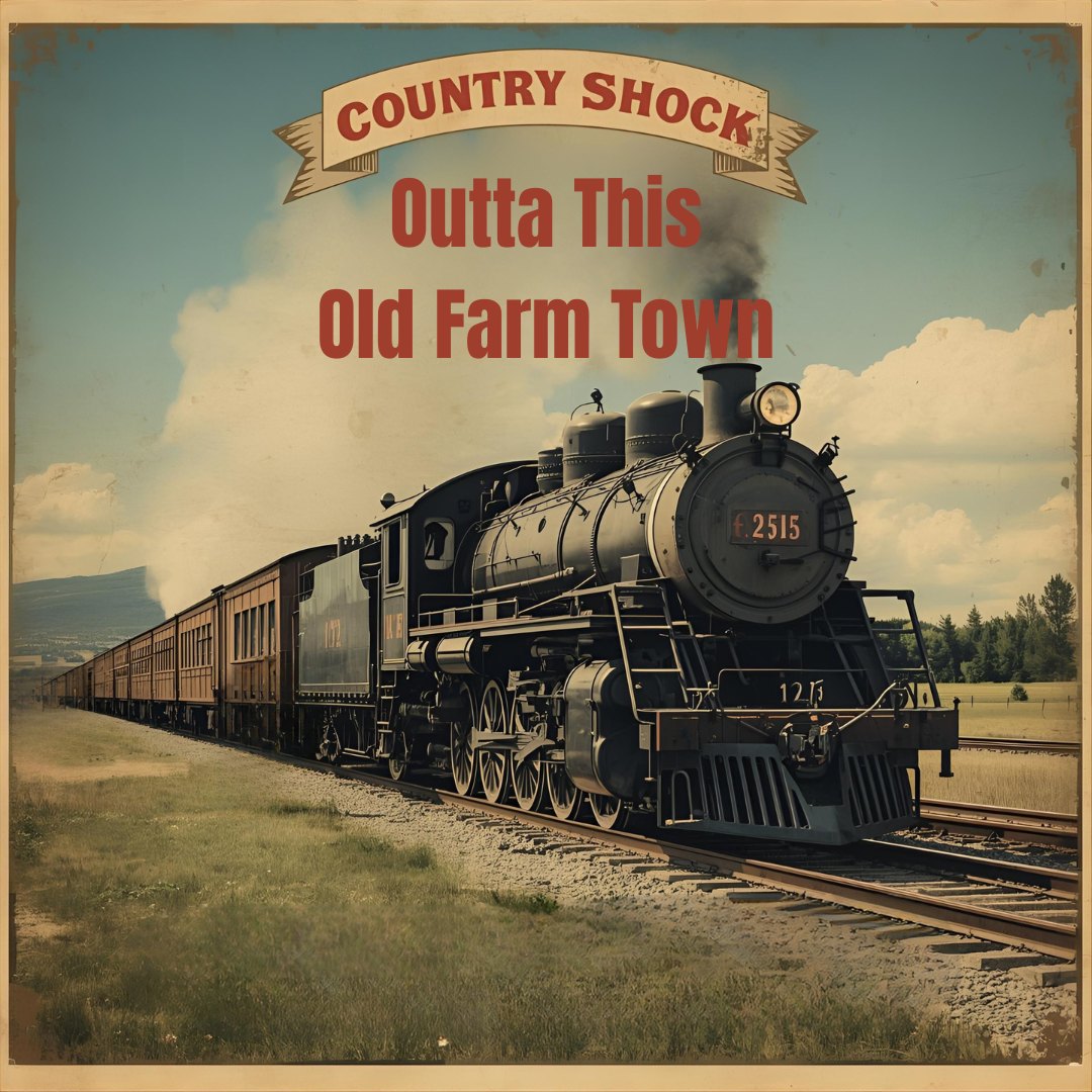 Outta This Old Farm Town — Country Shock cover artwork